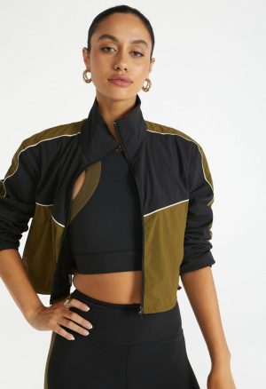 Cropped Windbreaker Jacket