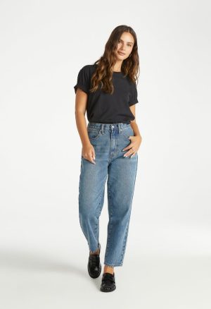 Noah High Rise Ankle Barrel Leg Jeans