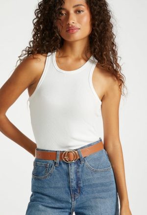 Esther Double Fine Ring Buckle Jeans Belt