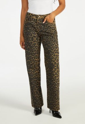 Low Rise Straight Leg Denim Jeans