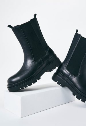 Candide Platform Lug Sole Bootie