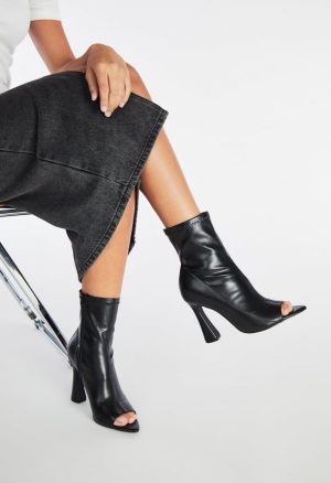 Malina Peep Toe Bootie