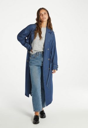 Denim Trench Coat