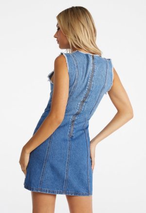 Denim Shift Mini Dress