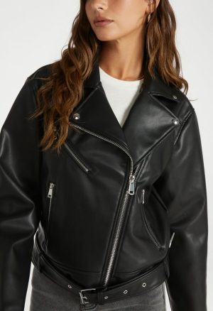 Faux Leather Jacket