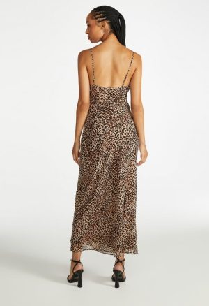 Lace Trim Maxi Slip Dress