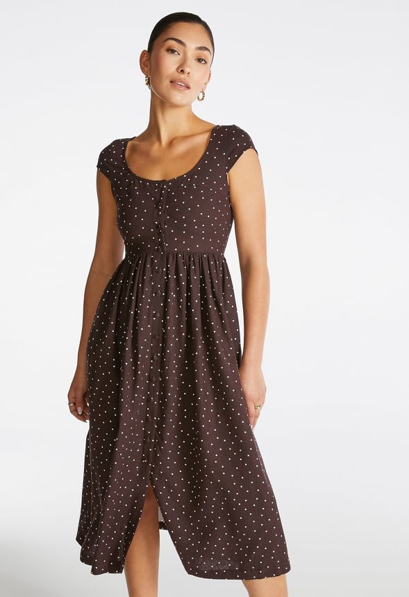 Button Down Midi Dress