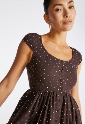 Button Down Midi Dress