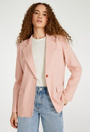Linen Boyfriend Blazer