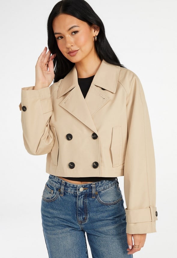 Cropped Trench Jacket