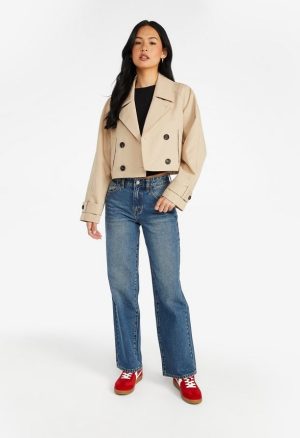 Cropped Trench Jacket
