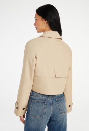 Cropped Trench Jacket