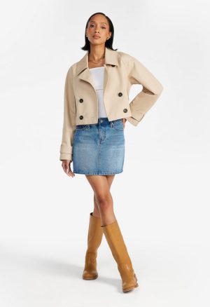 Cropped Trench Jacket