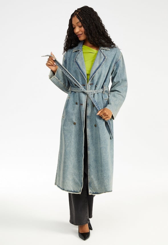 Denim Trench Coat