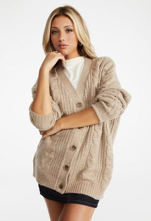 Cable Boyfriend Cardigan