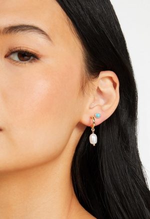 6-Pairs Pack Fay Mix Shell And Evil Eye Earrings