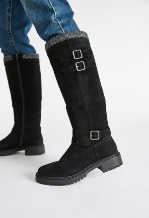Noel Buckle Detailed Tall Boot