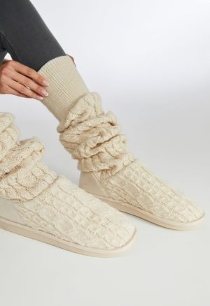 Brittany Knit Sock Fuzzie