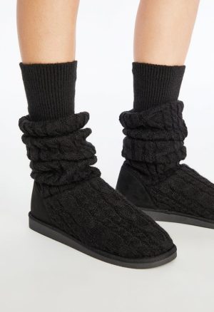 Brittany Knit Sock Fuzzie