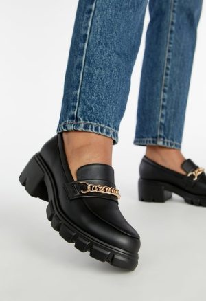 Leli Chain Detail Lug Sole Loafer