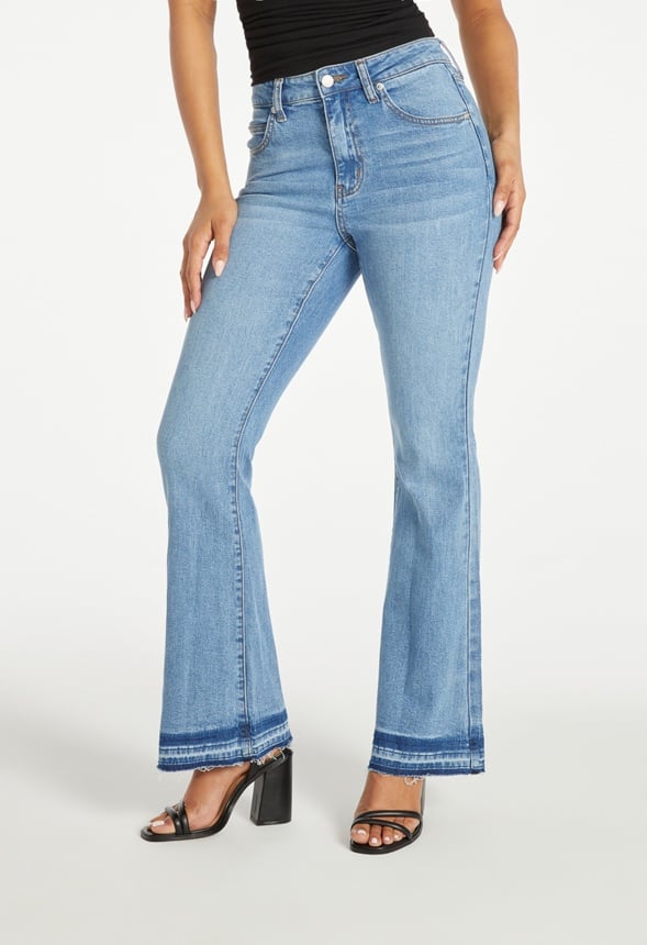 Mid Rise Flare Denim Jeans