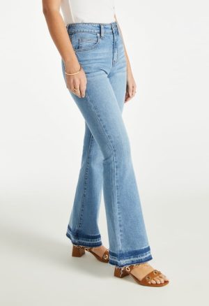 Mid Rise Flare Denim Jeans