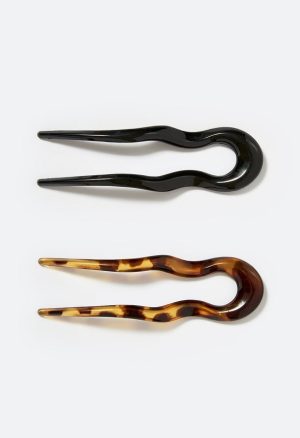 2-Pack Bay Resin Hair Pins
