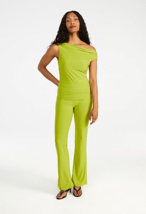 Draped Off Asymmetrical Top