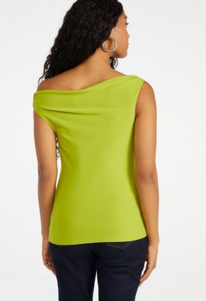 Draped Off Asymmetrical Top