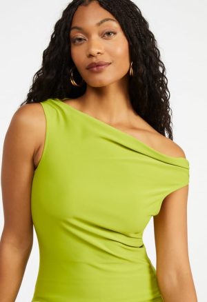 Draped Off Asymmetrical Top