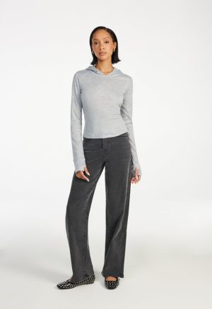 Hooded Long Sleeve Top