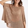 Loose Crochet Knit Ruana