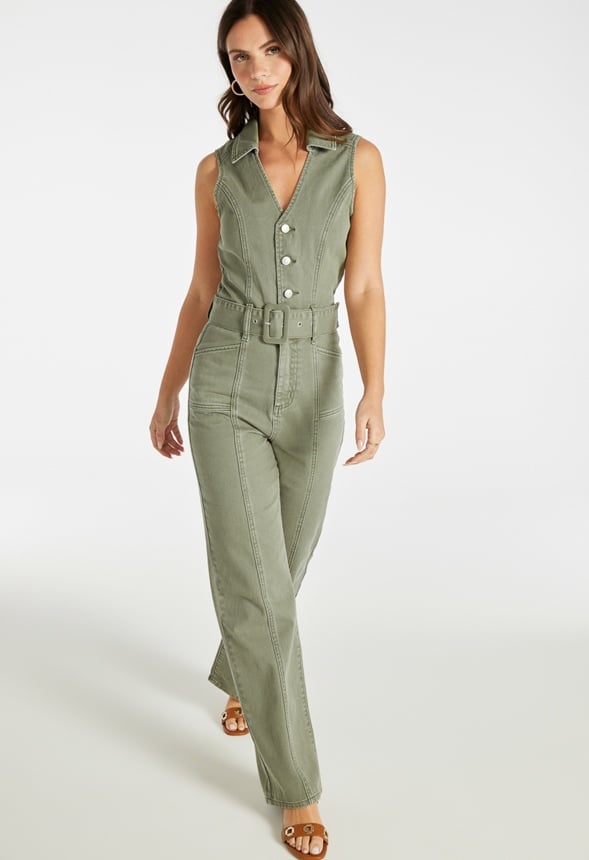 Utility Belted Jumpsuit