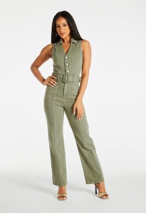 Utility Belted Jumpsuit