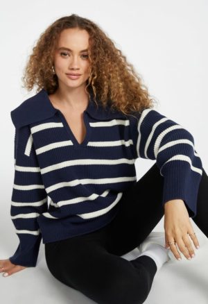 Bell Collar Long Sleeve Sweater