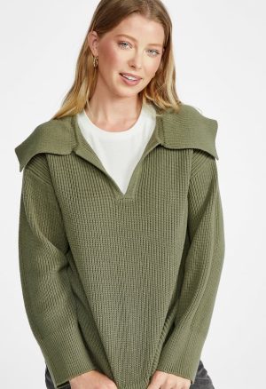 Bell Collar Long Sleeve Sweater