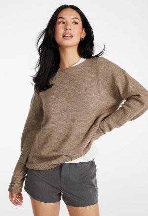 Boyfriend Pullover Crew Neck Sweater