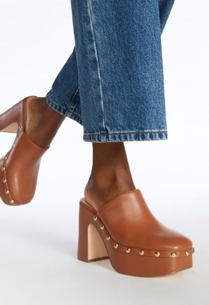 Imara Block Heeled Platform Pump