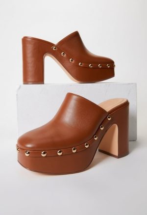 Imara Block Heeled Platform Pump