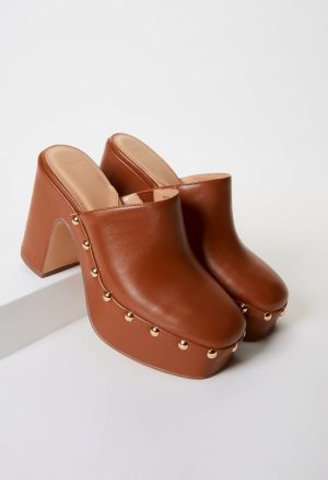 Imara Block Heeled Platform Pump