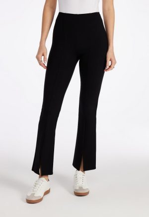 Slim Straight Split Front Leggings