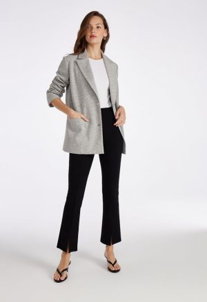 Slim Straight Split Front Leggings