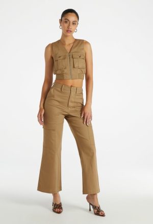 Utility Wide Leg Cargo Pants