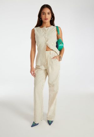 Tailored Tunic Wide Leg Trousers