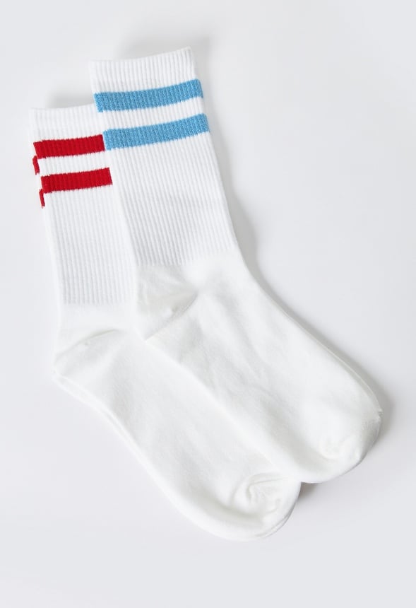 2-Pack Stripe Athletic Socks