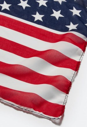 Hira 4th Of July Long Woven Fabric Scarf