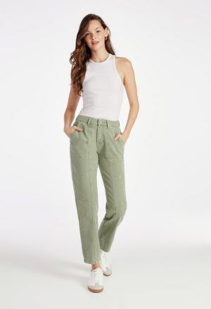 Avery Seamed Cargo Straight Leg Jeans
