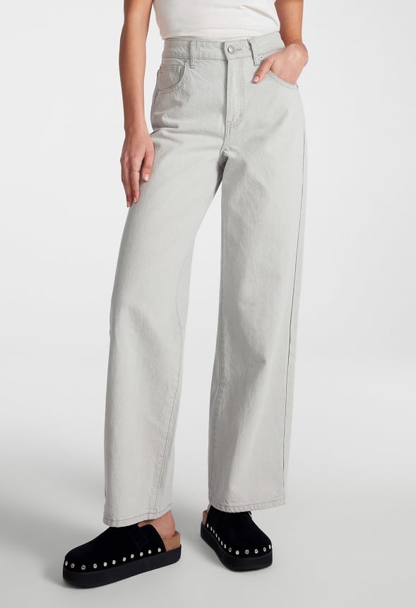 Mid Rise Slouch Boyfriend Jeans