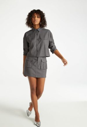 Cargo Utility Mini Skirt