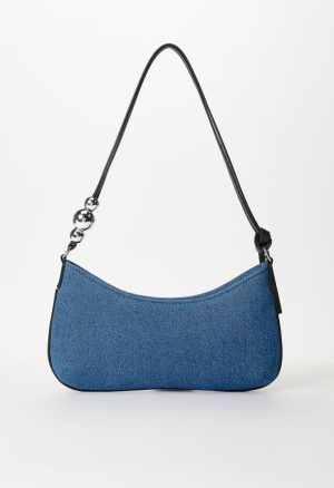 Sculptural Shoulder Bag With Beads